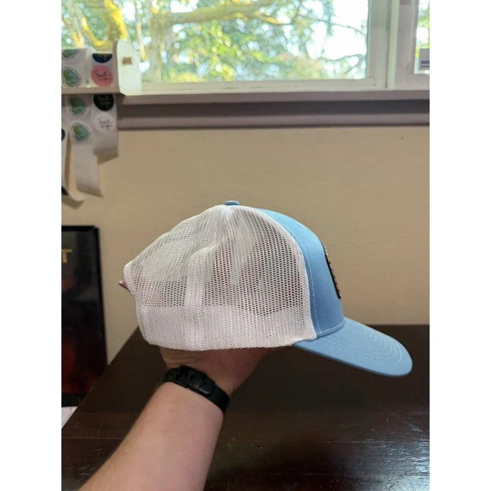 Men’s Michigan State MSU Adjustable Baseball Hat Spartans - Light Blue & White